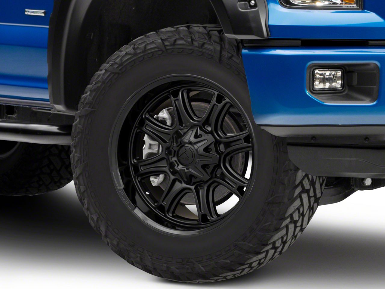 Fuel Wheels F 150 Darkstar Matte Black With Gloss Black Lip 6 Lug Wheel