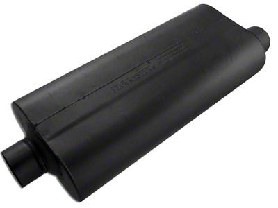 Flowmaster 70 Series Center/Offset Oval Muffler; 3-Inch Inlet/3-Inch Outlet (Universal; Some Adaptation May Be Required)