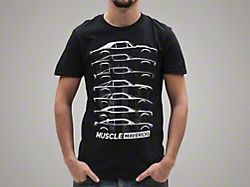 Rovos Wheels Muscle Mavericks American Glory Silhouette T-Shirt