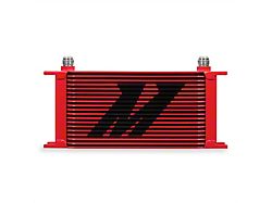 Mishimoto Universal 19-Row Oil Cooler; Red (Universal; Some Adaptation May Be Required)