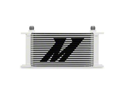 Mishimoto Universal 19-Row Oil Cooler; White (Universal; Some Adaptation May Be Required)