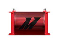 Mishimoto Universal 25-Row Oil Cooler; Red (Universal; Some Adaptation May Be Required)