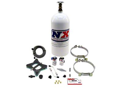Nitrous Express 2-Valve Mainline EFI Nitrous Plate System; 10 lb. Bottle (97-10 4.6L F-150)