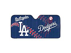 Windshield Sun Shade with Los Angeles Dodgers Logo; Blue (Universal; Some Adaptation May Be Required)