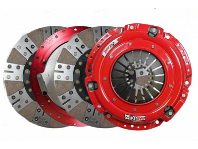 McLeod RXT 1200 HD Twin Disc 1200HP Ceramic Clutch Kit with 6-Bolt Aluminum Flywheel; 26-Spline (99-06 5.3L Silverado 1500; 2004 6.0L Silverado 1500)