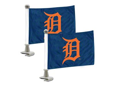 Ambassador Flags with Detroit Tigers Logo; Blue (Universal; Some Adaptation May Be Required)
