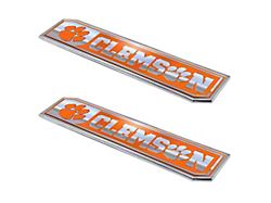 Clemson University Embossed Emblems; Orange (Universal; Some Adaptation May Be Required)