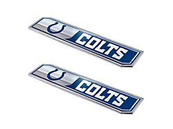 Indianapolis Colts Embossed Emblems; Blue (Universal; Some Adaptation May Be Required)
