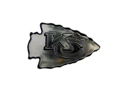 Kansas City Chiefs Molded Emblem; Chrome (Universal; Some Adaptation May Be Required)