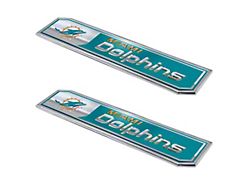 Miami Dolphins Embossed Emblems; Aqua (Universal; Some Adaptation May Be Required)