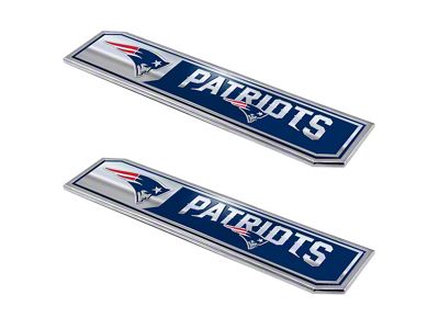 New England Patriots Embossed Emblems; Blue (Universal; Some Adaptation May Be Required)