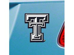 Texas Tech University Emblem; Chrome (Universal; Some Adaptation May Be Required)