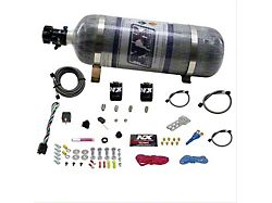Nitrous Express Dodge EFI Single Nitrous Nozzle System; 12 lb. Carbon Bottle (Universal; Some Adaptation May Be Required)