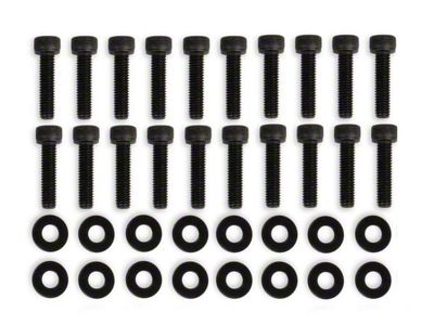 Mr. Gasket Replacement Fabricated Valve Cover Hardware; Black (03-23 5.7L, 6.4L RAM 2500)