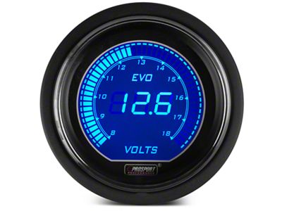 Prosport 52mm EVO Series Volt Gauge; Electrical; Blue/Red (Universal; Some Adaptation May Be Required)
