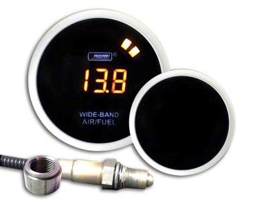 Prosport 52mm Digital Wideband Air/Fuel Ratio Gauge; Amber (Universal; Some Adaptation May Be Required)