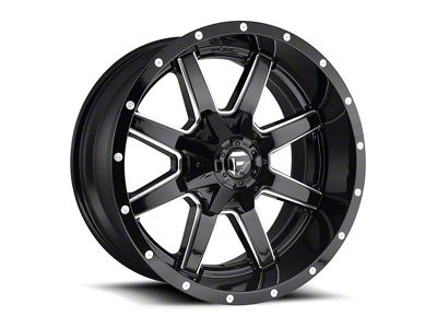 Fuel Wheels Maverick Gloss Black Milled 6-Lug Wheel; 18x9; 13mm Offset (14-18 Silverado 1500)