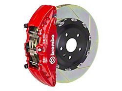 Brembo GT Series 6-Piston Front Big Brake Kit with 15-Inch 2-Piece Type 1 Slotted Rotors; Red Calipers (19-23 Silverado 1500)