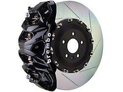 Brembo GT Series 8-Piston Front Big Brake Kit with 16.20-Inch 2-Piece Type 1 Slotted Rotors; Black Calipers (19-23 Silverado 1500)