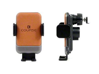 Direct Fit Phone Mount with Charging Auto Closing Cradle Head; Tan; Left and Right Side (15-20 Yukon)
