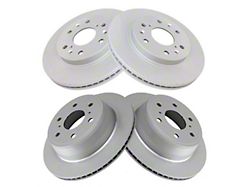 Plain Vented 6-Lug Rotors; Front and Rear (07-18 Sierra 1500)