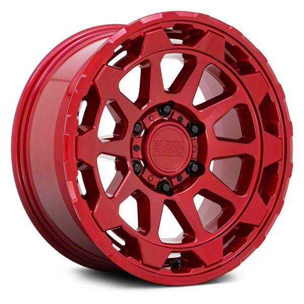 Black Rhino Rotor Candy Red 6-Lug Wheel; 18x9; 12mm Offset (15-20 Yukon)
