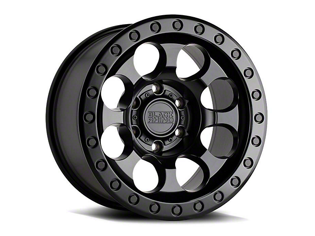 Black Rhino Riot Matte Black 6-Lug Wheel; 17x8.5; -30mm Offset (15-20 Yukon)