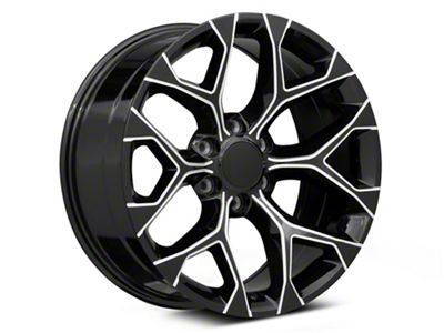 Performance Replicas PR176 Gloss Black Milled 6-Lug Wheel; 20x9; 24mm Offset (19-23 Sierra 1500)