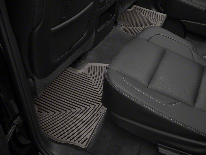 Weathertech Tahoe AllWeather Second Row Rubber Floor Mats; Cocoa