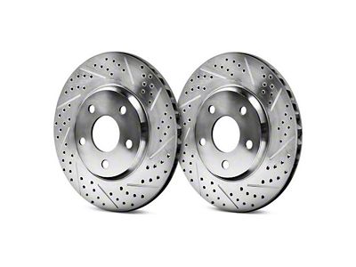 Baer EradiSpeed1 Drilled and Slotted 6-Lug Rotors; Front Pair (07-14 4WD Tahoe; 07-18 2WD Tahoe)