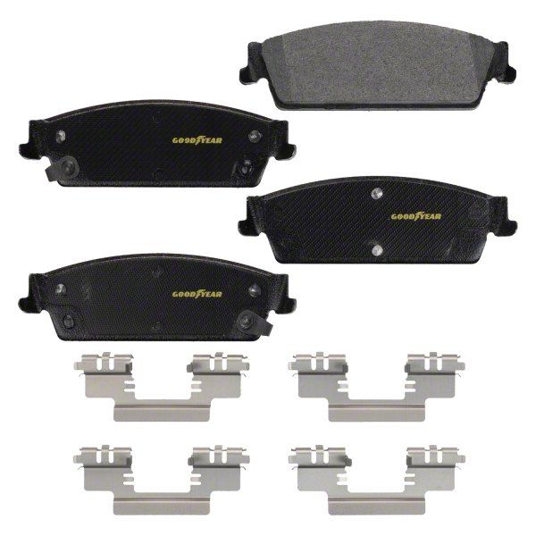 Goodyear Brakes Sierra 1500 Truck and SUV Carbon Ceramic Brake Pads; Rear Pair GYD1194 (0718