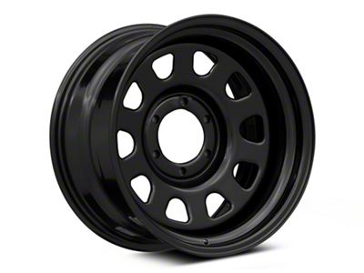 Rough Country Steel Gloss Black 6-Lug Wheel; 17x9; -12mm Offset (14-18 Silverado 1500)