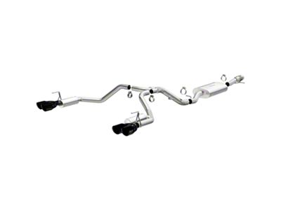 Magnaflow Street Series Dual Exhaust System with Black Chrome Tips; Rear Exit (21-23 6.2L Tahoe)