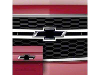 GM Grille and Tailgate Emblems; Black (15-20 Tahoe)