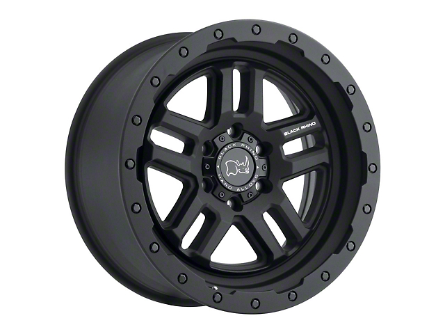Black Rhino Barstow Textured Matte Black 6-Lug Wheel; 18x9.5; 12mm Offset (07-14 Yukon)