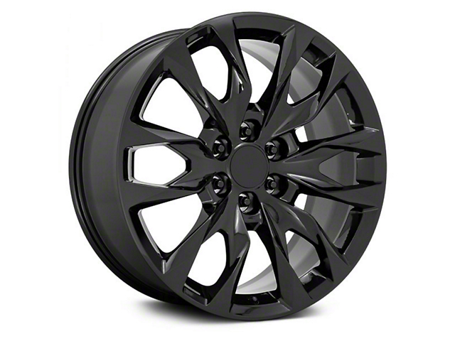 Performance Replicas PR210 Gloss Black 6-Lug Wheel; 22x9; 28mm Offset (21-23 Yukon)