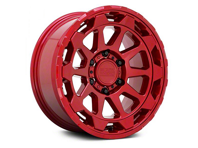 Black Rhino Rotor Candy Red 6-Lug Wheel; 17x8.5; 12mm Offset (15-20 Yukon)