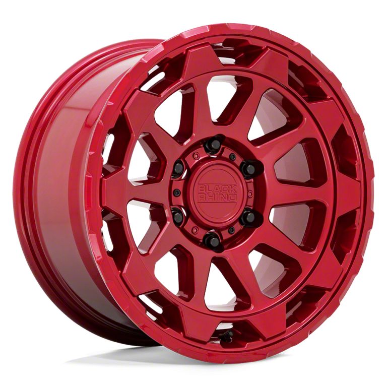 Black Rhino Rotor Candy Red 6-Lug Wheel; 17x8.5; -18mm Offset (15-20 Yukon)