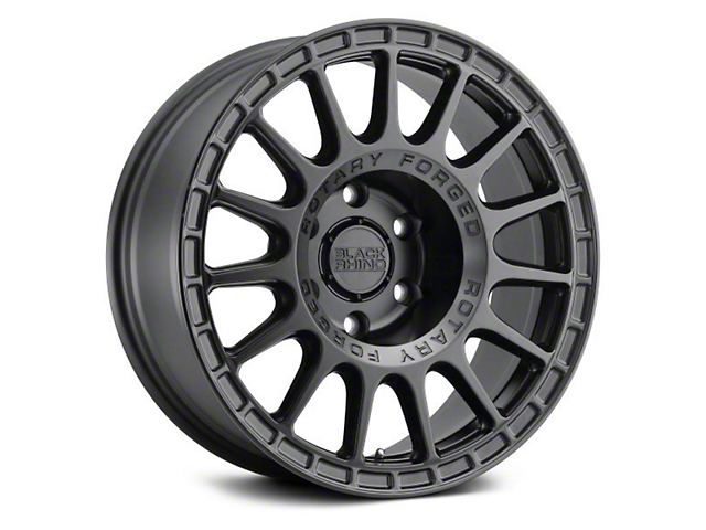 Black Rhino Sandstorm Semi Gloss Black with Machined Dark Tint Ring 6-Lug Wheel; 17x8.5; 0mm Offset (07-14 Yukon)