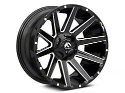 Fuel Wheels Contra Gloss Black Milled 6-Lug Wheel; 22x12; -43mm Offset (99-06 Sierra 1500)