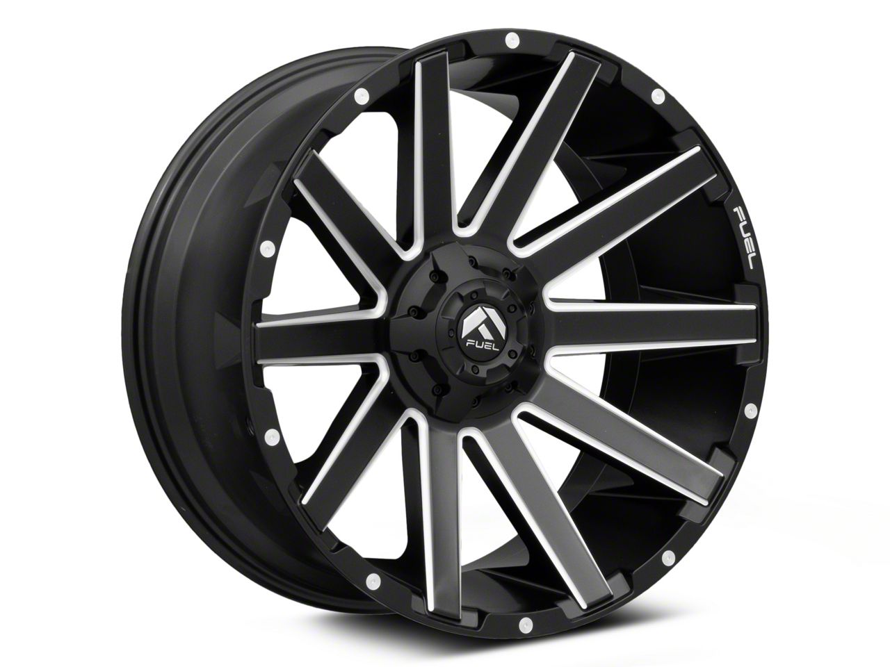 Fuel Wheels Contra Matte Black Milled 6-Lug Wheel; 22x10; -18mm Offset (21-23 Yukon)