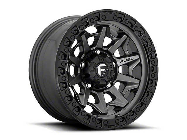 Fuel Wheels Covert Matte Gunmetal Black Bead Ring 6-Lug Wheel; 18x9; 20mm Offset (21-23 Yukon)