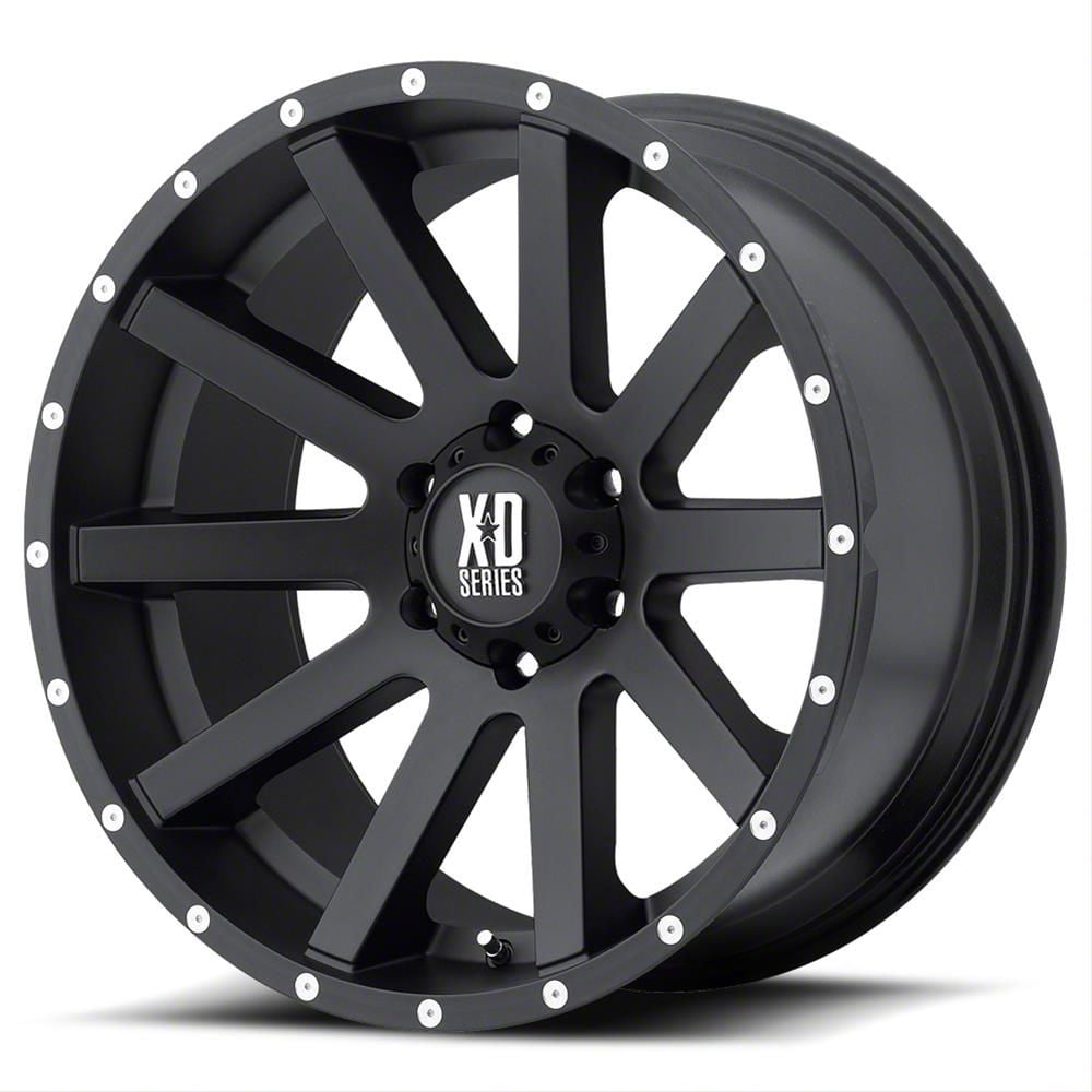 XD Heist Satin Black 6-Lug Wheel; 17x9; 30mm Offset (07-14 Yukon)