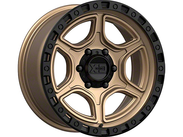 XD Portal Satin Bronze with Satin Black Lip 6-Lug Wheel; 17x9; -12mm Offset (07-14 Yukon)