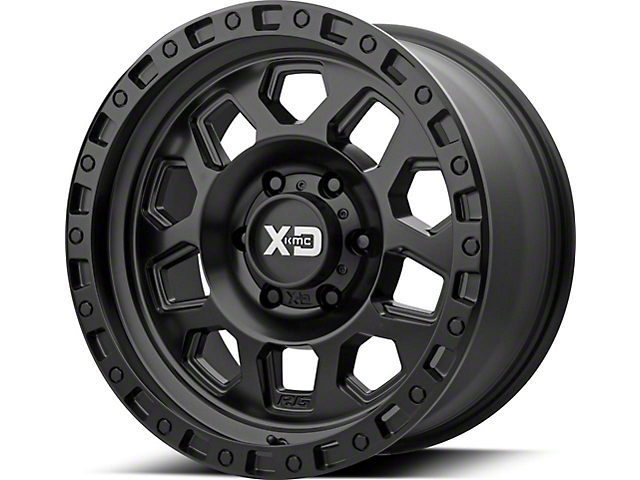 XD RG2 Satin Black 6-Lug Wheel; 17x9; -12mm Offset (15-20 Yukon)