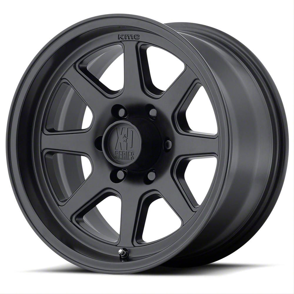 XD Turbine Satin Black 6-Lug Wheel; 17x8.5; -6mm Offset (15-20 Yukon)