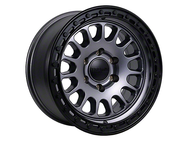Tremor Wheels 104 Aftershock Graphite Grey with Black Lip 6-Lug Wheel; 20x9; 0mm Offset (15-20 Yukon)