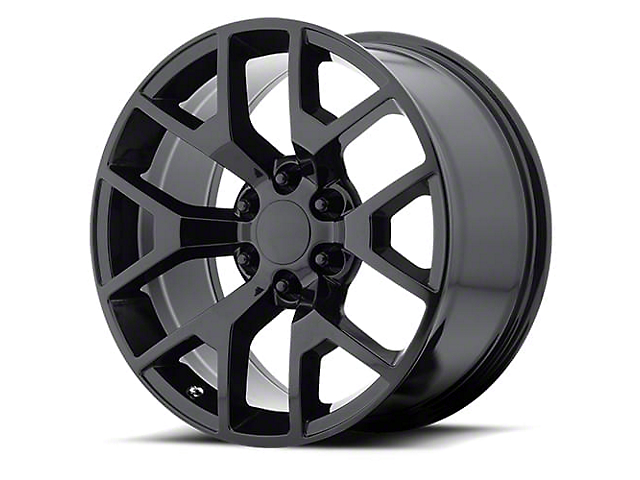 Performance Replicas PR150 Gloss Black 6-Lug Wheel; 22x9; 27mm Offset (07-14 Yukon)