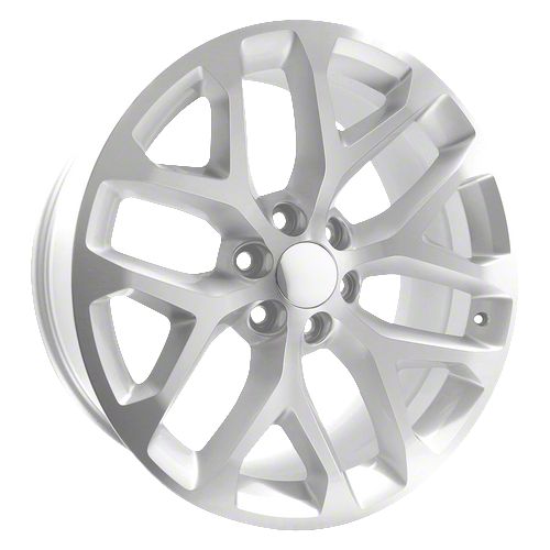 Performance Replicas Yukon PR177 Silver Machined 6-Lug Wheel; 22x9 ...