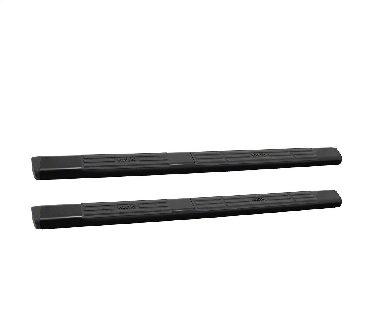 Tahoe Premier 6 Oval Nerf Side Step Bars without Mounting Kit; Black